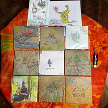 Load image into Gallery viewer, Mega 9 CD Bundle & Full Discography USB Drive & Art Prints (6 Handdrawn Albums)